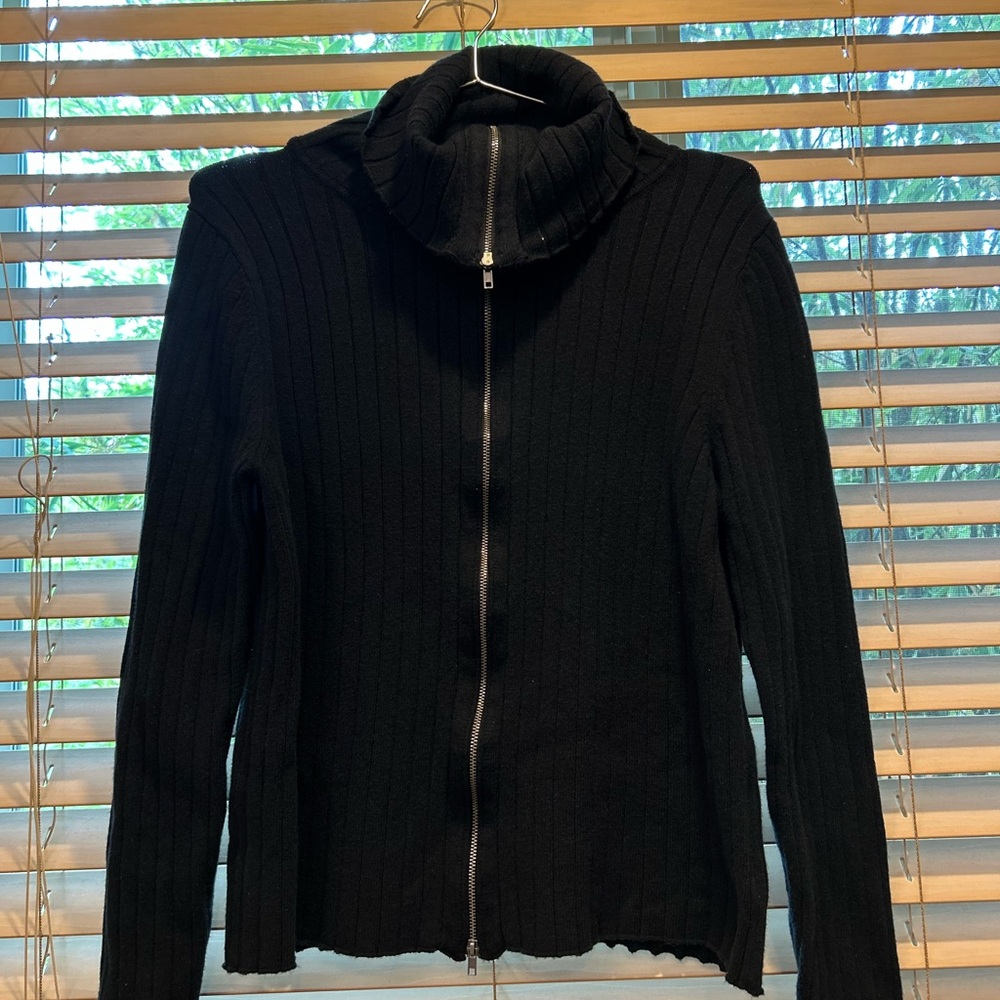 Women’s XXL Universal Thread Black Zip-Up Turtleneck Sweater